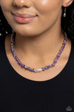 Seasonal Socialite - Purple - Paparazzi Stone Necklace