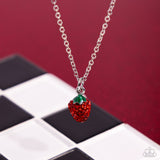 Strawberry Style - Red - Paparazzi Strawberry Necklace