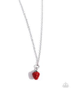 Strawberry Style - Red - Paparazzi Strawberry Necklace