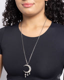 Lunar Landmark - White - Paparazzi - Moon Necklace