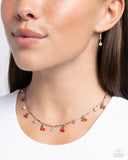 California Cherries - Red - Paparazzi  Cute Cherry Necklace