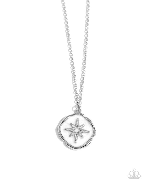 Soaring Stars - White - Paparazzi Necklace