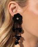 Floral Future - Black - Paparazzi LOP Earrings