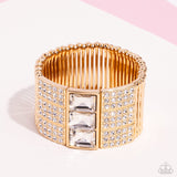 Dramatic Diva - Gold - Paparazzi June 2024 LOP Bracelet