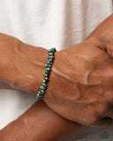 Matte Makeover - Green - Paparazzi Urban Stretch Bracelet