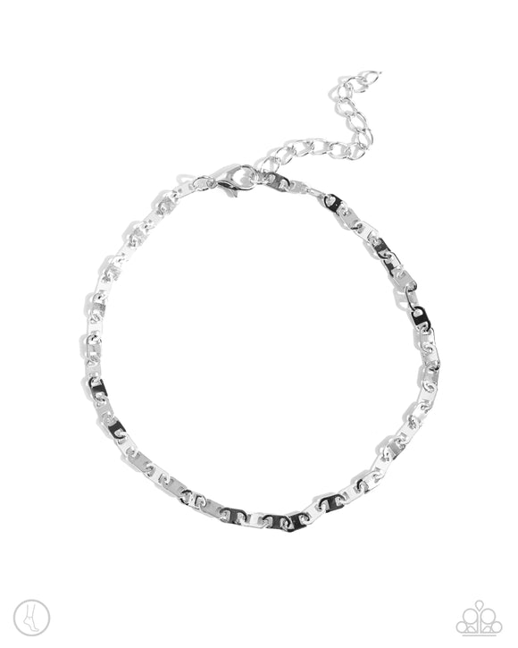 Linked Legacy - Silver - Paparazzi Anklet