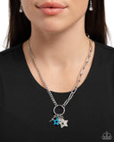 Stellar Sighting - Blue - Paparazzi Star Charm Necklace