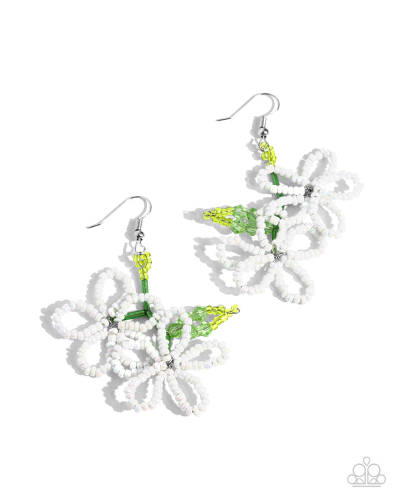 Beaded Blooms - White - Paparazzi