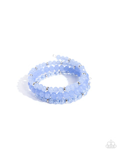 Cultured Cause - Blue  -  Paparazzi Accessories Coil Bracelet