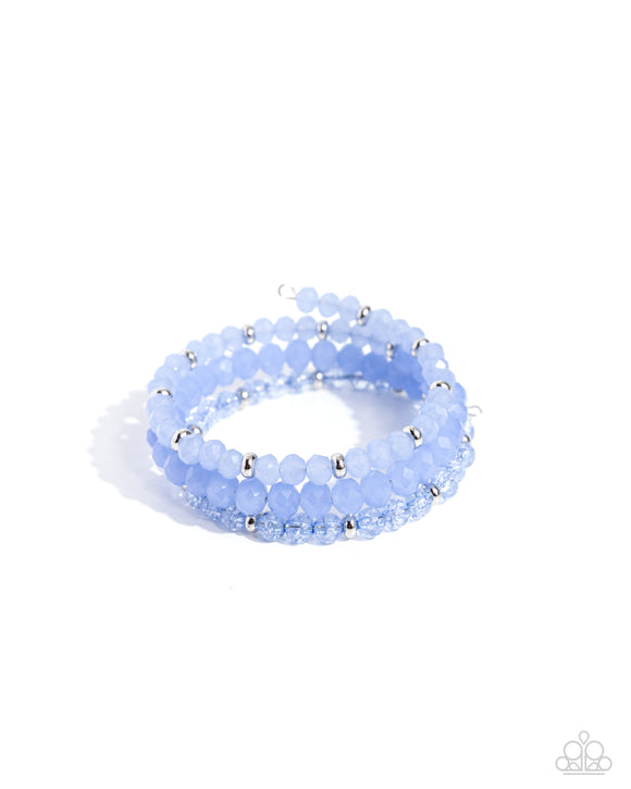 Cultured Cause - Blue  -  Paparazzi Accessories Coil Bracelet