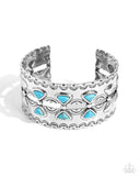 Harmonious Haven - Blue - Turquoise Cuff Bracelet