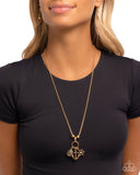 Nuanced Nautical - Gold - Paparazzi Anchor Necklace