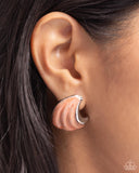 Whimsical Waves - Orange - Paparazzi - Post Earrings