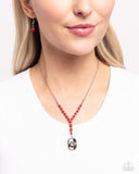 Southern Sheen - Red - Paparazzi Cowcboy Hat Necklace