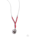 Southern Sheen - Red - Paparazzi Cowcboy Hat Necklace