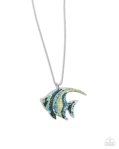 Tropical Talent - Green - Paparazzi  Fish Necklace