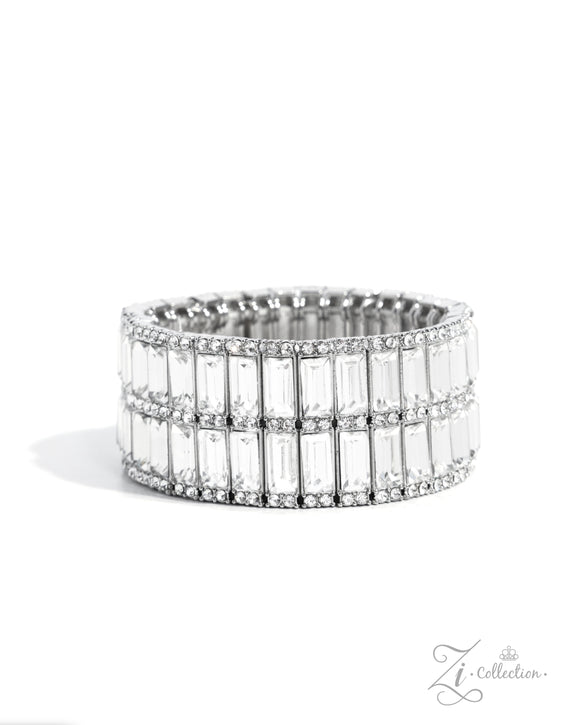 Ambitious Arrangement - White - Paparazzi 2024 Zi Bracelet