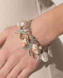 Seashell Song - White - Paparazzi Shell Charm Bracelet