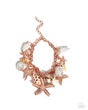 Seashell Song - Copper - Paparazzi Shell Necklace