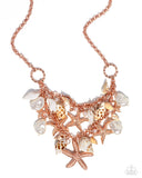 Seashell Shanty - Copper - Paparazzi Shell Necklace