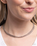 Industrial Independence - Silver - Paparazzi Choker Necklace