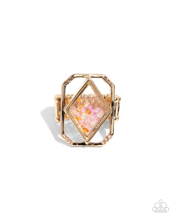 Diamond in the STUFF - Gold - Paparazzi Ring