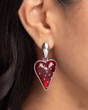 Glossy Goodwill - Red - Paparazzi Strawberry Heart Earrings