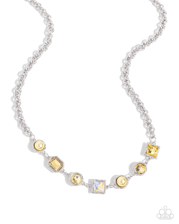 Bejeweled Bravado - Yellow - Paparazzi