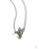 Hummingbird Headline - Green - Paparazzi Necklace