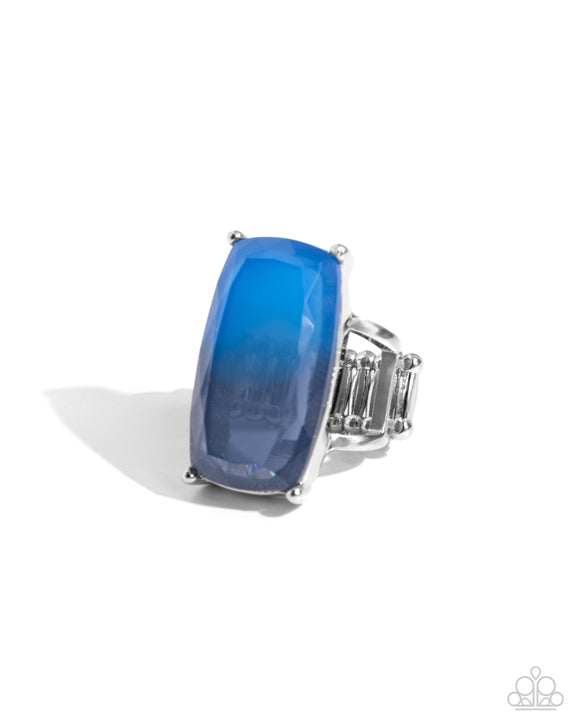 Dramatic Duo - Blue - Paparazzi Statement Ring