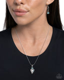 Conch Confidence - Blue - Paparazzi Shell Neckalce