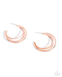 Curly Charisma - Copper - Hoop Earrings