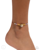 Break the SHELL - Multi  - Paparazzi Shell Ankle Bracelet