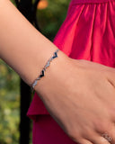 Heart-struck Hype - Black - Lariat Style Bracelet