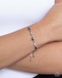 Heart-struck Hype - Black - Lariat Style Bracelet