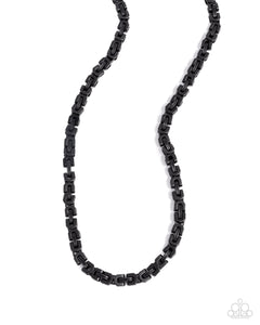 Welded Work - Black - Paparazzi Urban Chain Necklace