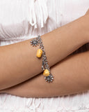 Badlands Beau - Yellow - Paparazzi Boot Bracelet