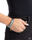 Beautiful Badlands - Blue -  Paparazzi Accessories