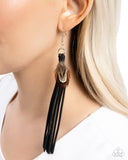 Feathered Festivity - Black - Paparazzi Accessories