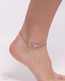 Rose Review - Pink - Paparazzi Accessories Ankle Bracelet