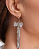 Dashing Daydream - White - 0824 Fashion Fix Bow Earrings