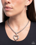 Admirable Academy - White - Paparazzi Accessories Heart Necklace