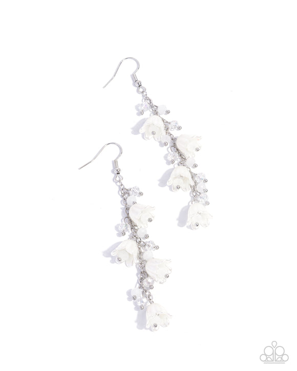 Snow Drops - White - Paparazzi Accessories