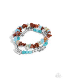 Stony Sequence - Blue - Paparazzi Accessories
