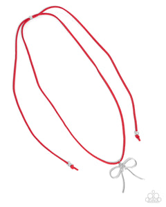 Bolo Bow - Red - Paparazzi Accessories