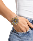 Bedazzled Bloom - Yellow - Paparazzi Accessories