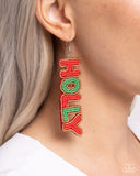 Jolly Holiday - Multi - Paparazzi Accessories Christmas Earrings