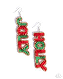 Jolly Holiday - Multi - Paparazzi Accessories Christmas Earrings