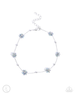 Perfect Promise - Blue - Paparazzi Accessories Floral Anklet