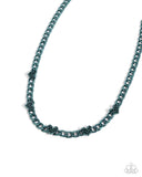 Fond Fashion - Green - Paparazzi Accessories - Green Dipped Heart Necklace